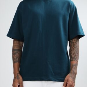 Cotton Oversized T-Shirt - Petrol