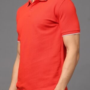 Premium Classic Bio Washed Cotton Polo T-Shirt - Red