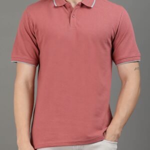 Premium Classic Bio Washed Cotton Polo T-Shirt - Mauve
