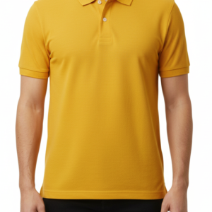 Cotton Golden Yellow Polo T-Shirt