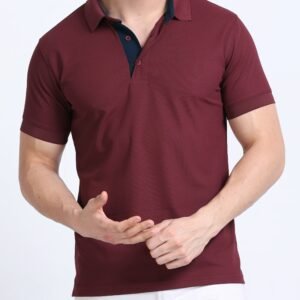 Premium Mars Polo T-Shirt - Maroon