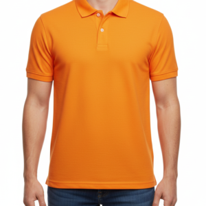Cotton Orange Polo T-Shirt