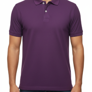 Cotton Purple Polo T-Shirt