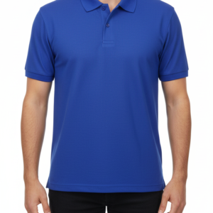 Cotton Royal Blue Polo T-Shirt
