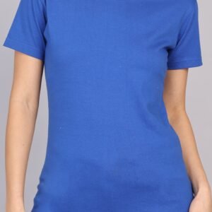 Premium Bio Washed Round Neck T-Shirt - Imperial Blue