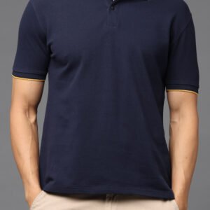 Premium Classic Bio Washed Cotton Polo T-Shirt - Midnight Navy