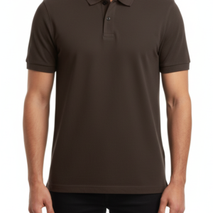 Cotton Brown Polo T-Shirt