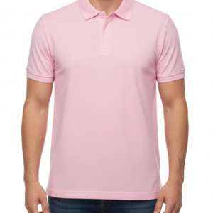 Cotton Pink Polo T-Shirt