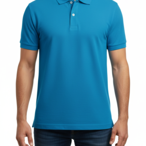 Cotton turquoise blue Polo T-Shirt