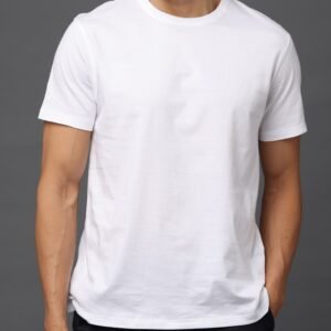 Premium Bio Washed Round Neck T-Shirt - White